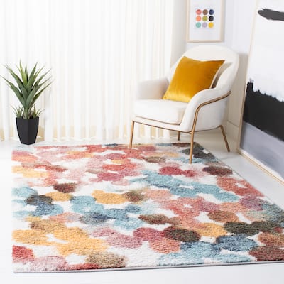 SAFAVIEH Calista Shag Samihah Abstract 1-inch Thick Rug