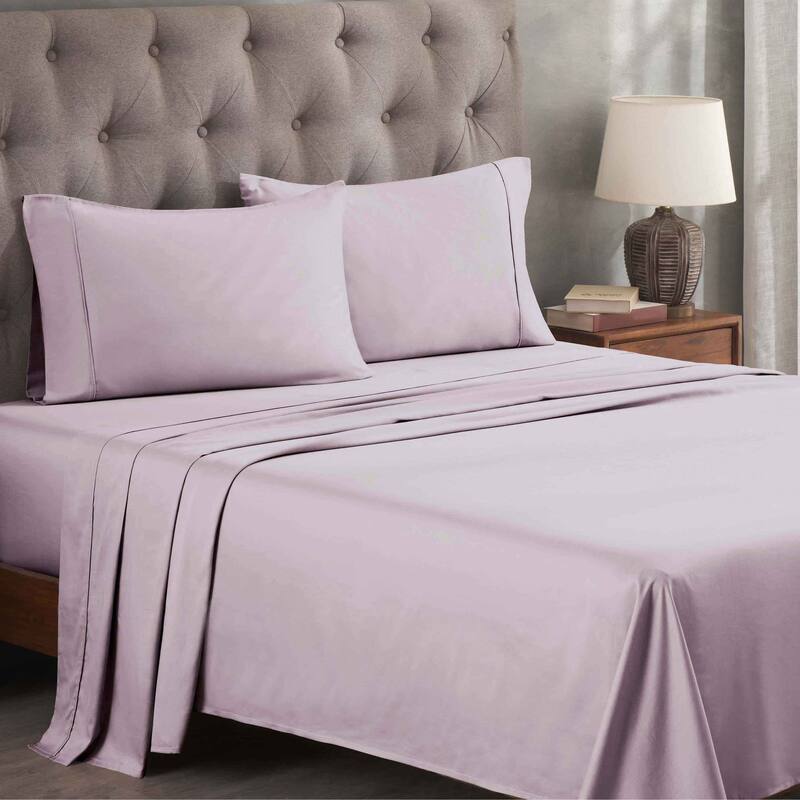 Superior Egyptian Cotton 300 Thread Count Solid Bed Sheet Set