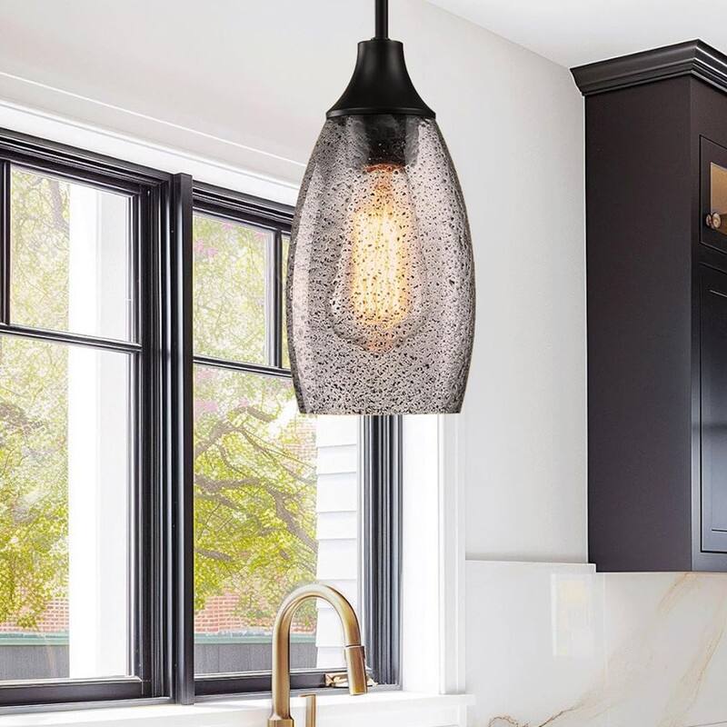 4.72” Pendant light white chandeliers light glass kitchen island light - N/A