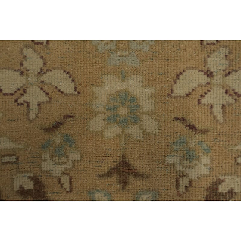Hand Knotted Oriental 100% Wool Carpet Traditional All-Over Brown Ziegler Area Rug - 3' 10'' X 2' 1''