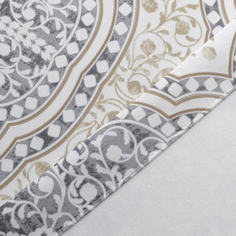 DriftAway Adrianne Pastel Damask Room Darkening Curtain Panel Pair
