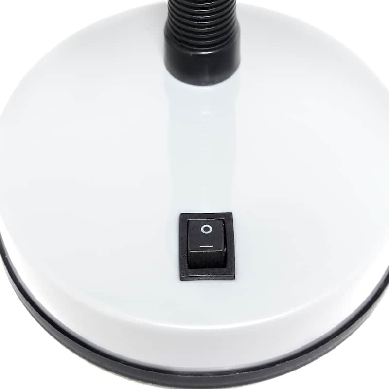 14.25" Metal Desk Task Lamp and Bowl Shade with Gooseneck