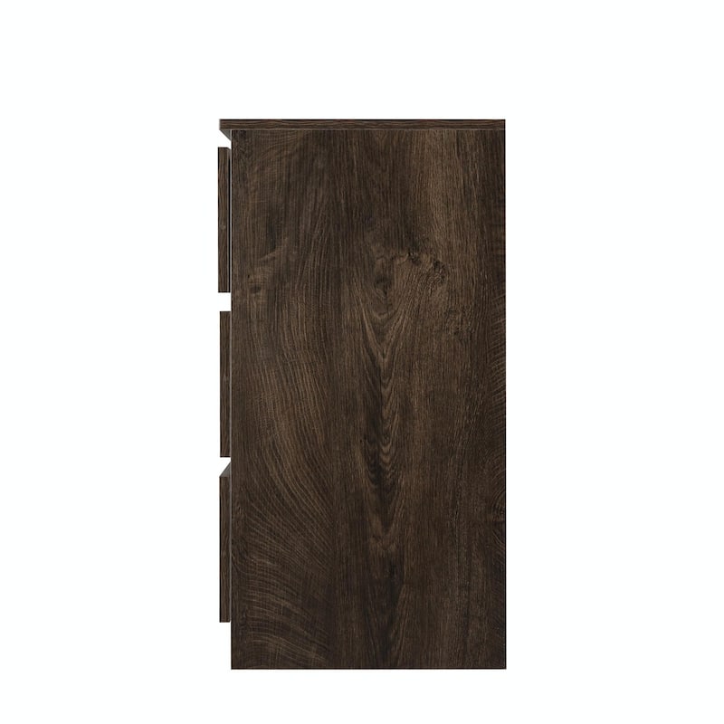 Six-Drawer Dresser Cabinet with Flat Drawer Corners