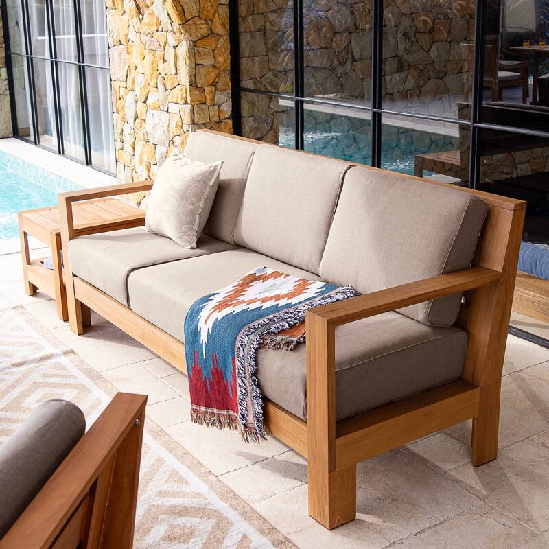 Cambridge Casual Logan 4-Piece Outdoor Conversation Set with Sunbrella Cushion