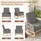 preview thumbnail 8 of 34, VECELO Upholstered Rocking Chair Padded Seat with Pocket and USB Port, Rocking Chair Nursery Rocker