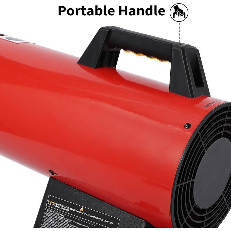 60,000 BTU Forced Air Propane Heater, with Regulator