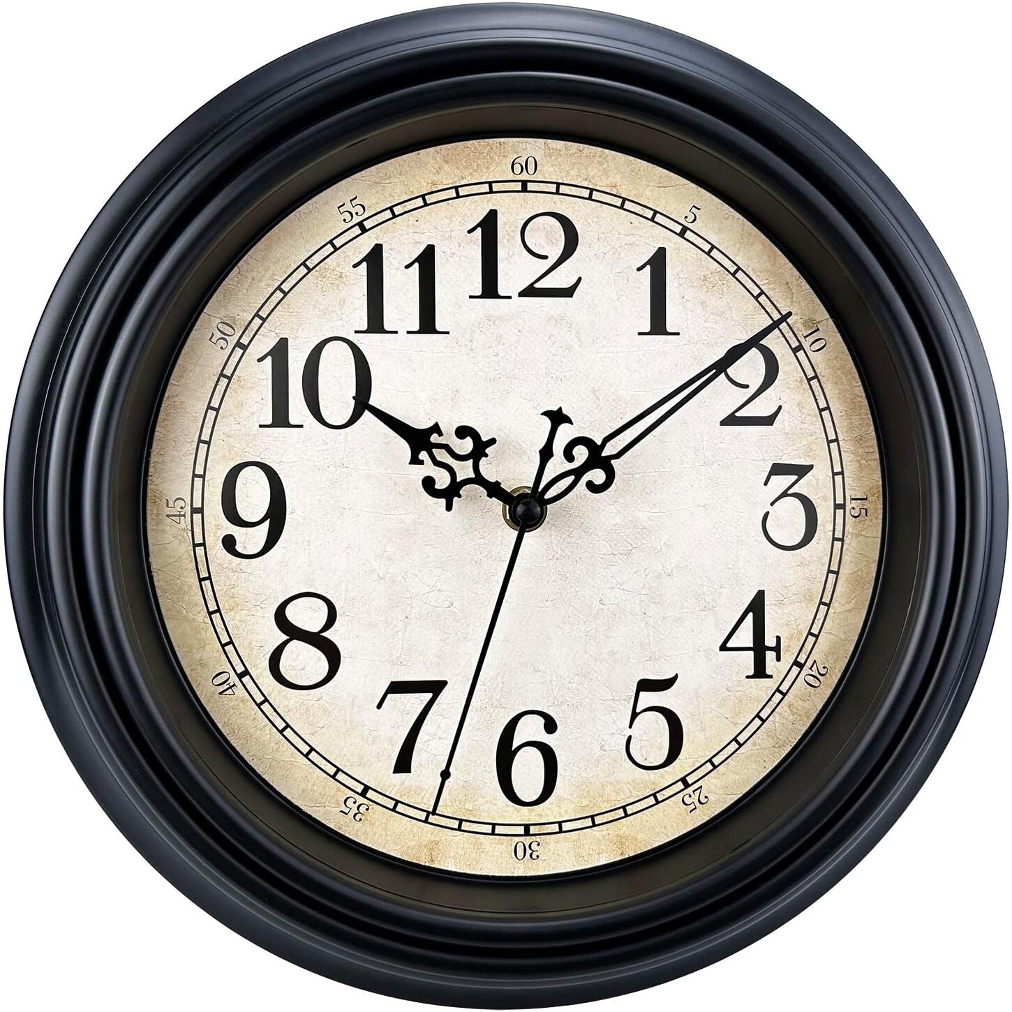 Retro-Wall-Clock,-12''-Non-