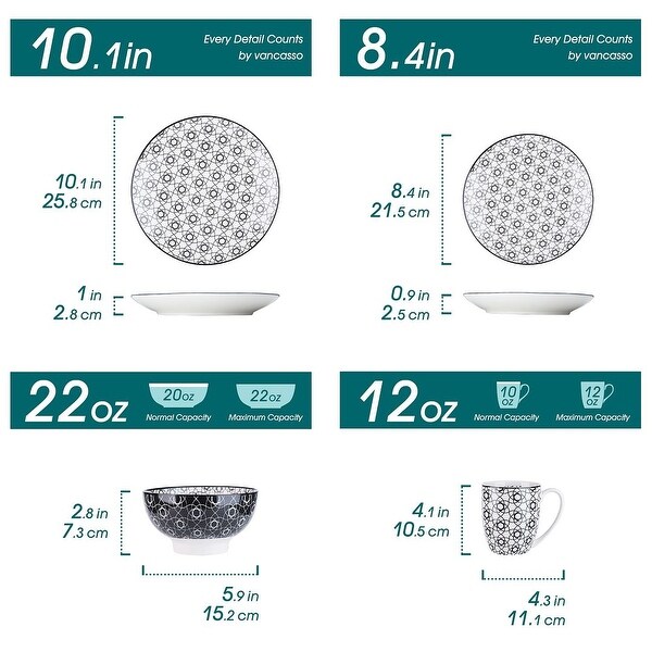 Vancasso Haruka 16-pc. Oriental Dinnerware Set - Bed Bath & Beyond