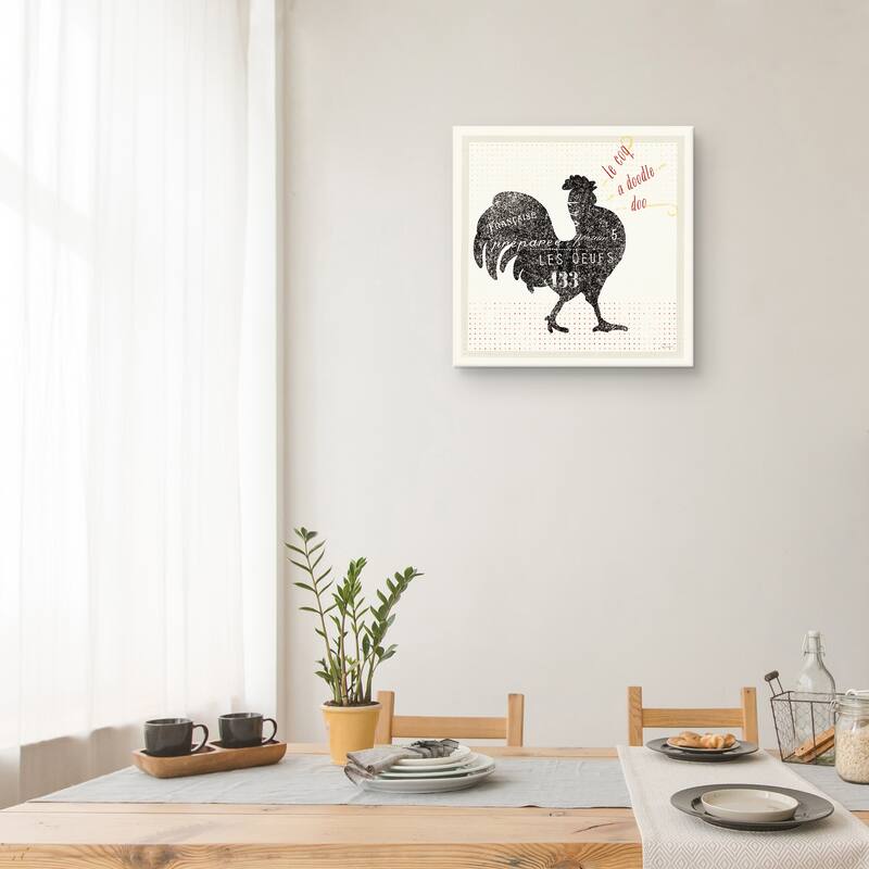 French Rooster I by Sue Schlabach Canvas Art Print