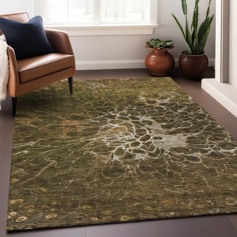Premium Washable Super Soft Modern Floral Mayfield Rug