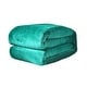 preview thumbnail 9 of 50, Super Soft Warm Flannel Fleece Plush Microfiber Bed Throw Blanket Full - Light Turquoise