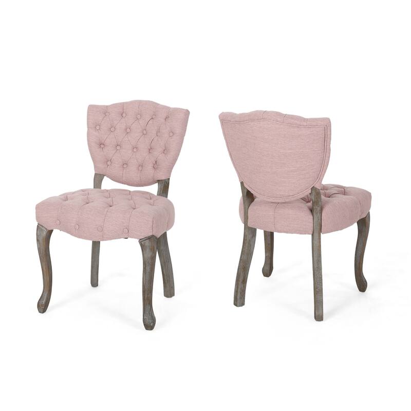 Crosswind Diamond Stitch Fabric Dining Chair by Christopher Knight Home