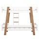 preview thumbnail 6 of 6, White Twin Size Solid Pine Wood Loft Bed with Rolling Cabinet, Shelf, Tent, Guardrails & Built-in Ladder