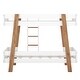 preview thumbnail 6 of 6, Wood Twin Size Bunk Bed with Built-in Ladder and Color Accents