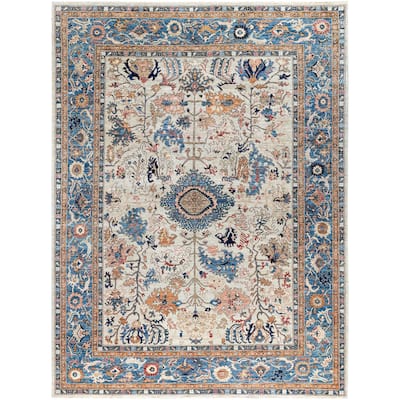 Serapi One-of-a-Kind Hand-Knotted Area Rug - Ivory - 8' 11" x 11' 11"