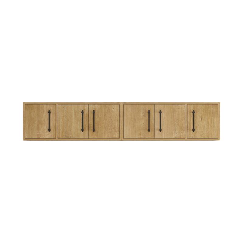 Victoria 72 Inches Top Cabinet Wall-Mounted - 71.3 - Oak Finish - Oak
