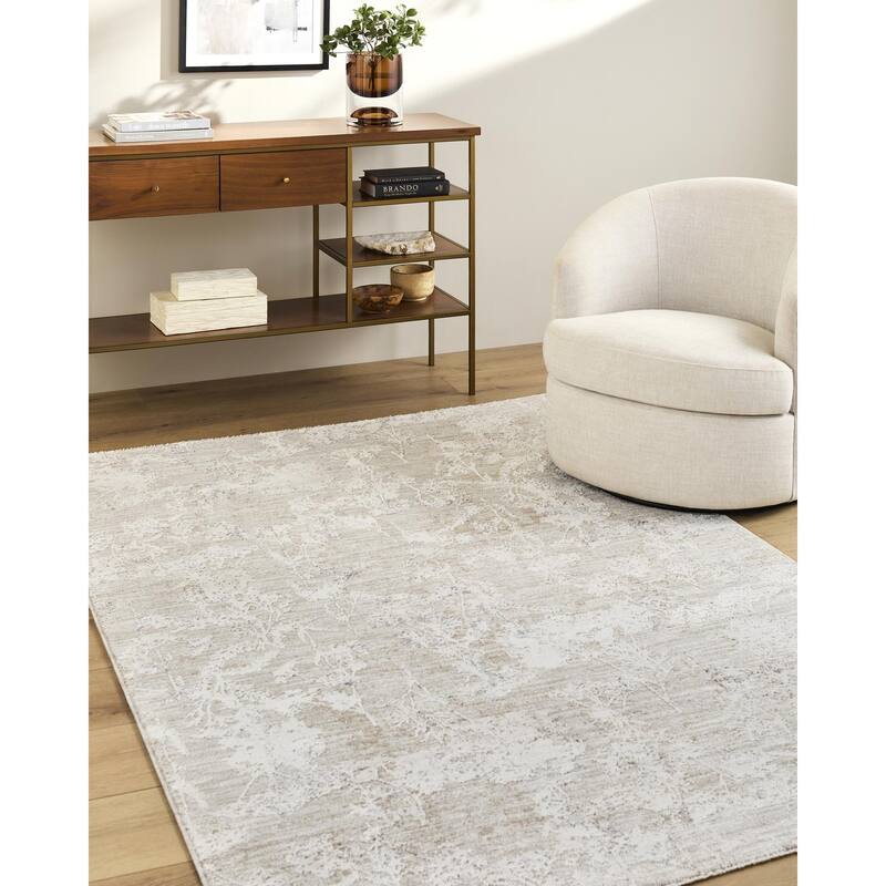 Livabliss Gakko Rustic Area Rug - Ivory - 7'10" x 10'2"