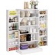 preview thumbnail 6 of 4, 41" Kitchen Pantry, Farmhouse Pantry Cabinet, Storage Cabinet with Doors and Adjustable Shelves 41" H x 23.2" W x 12" D (White)