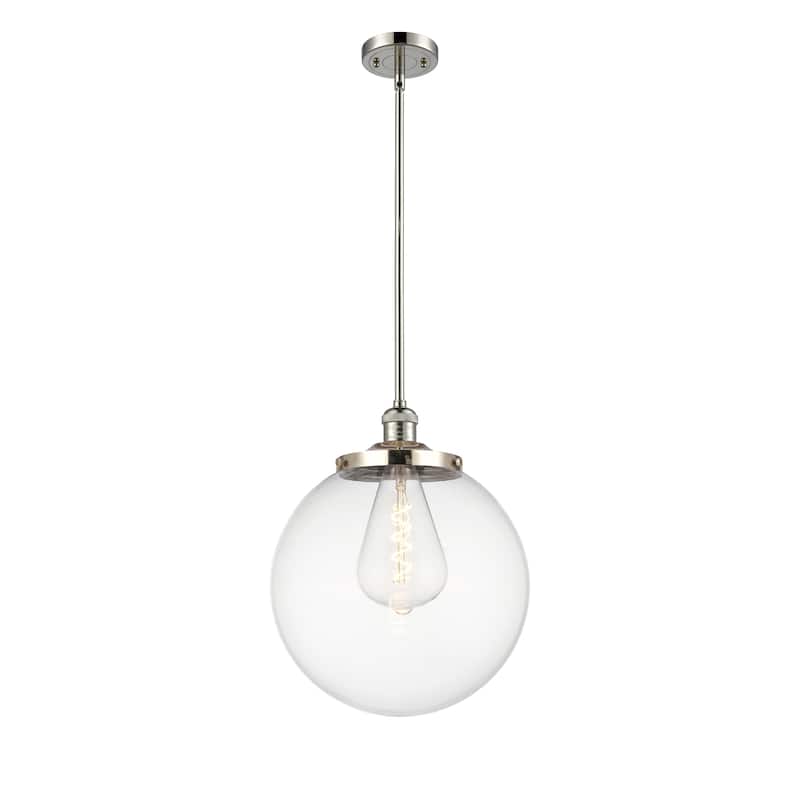 Innovations Lighting Franklin Restoration Beacon - 1 Light 14" Pendant - Clear/Polished Nickel