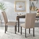 preview thumbnail 1 of 2, Simple Living Burntwood Parson Chair (Set of 2) Set of 2 - Beige