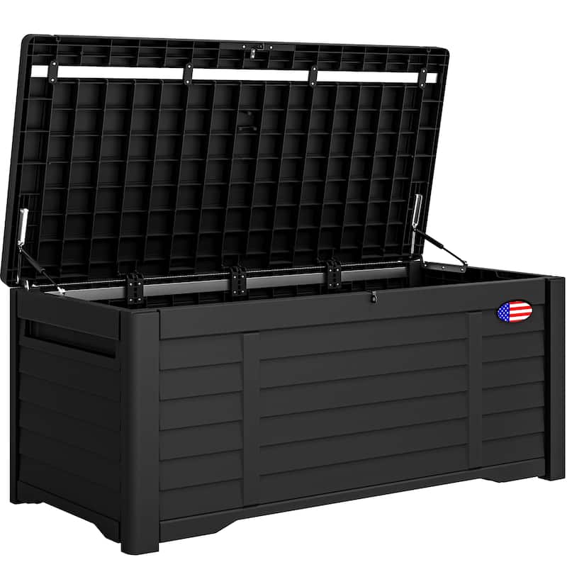 120 Gallons Water Resistant Lockable Deck Box