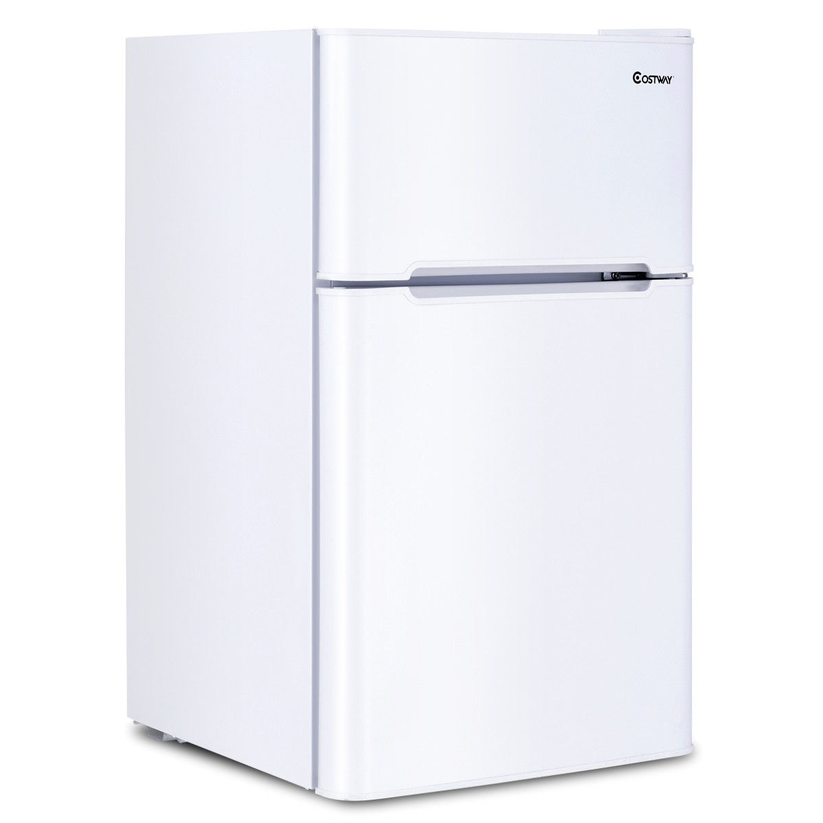 Costway Refrigerator Small Freezer Cooler Fridge Compact 3.2 cu ft.