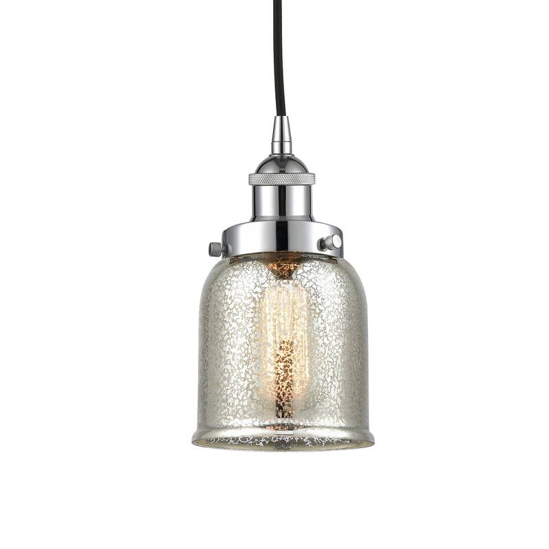Innovations Lighting 616-1PH-10-5 Bell Pendant Bell 5" Wide Mini - Polished Chrome / Silver Plated Mercury