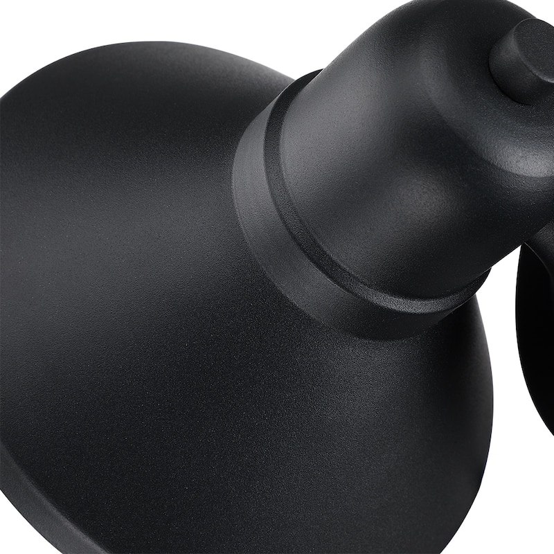Black Outdoor Dusk to Dawn Wall Sconce Light - Set of 2