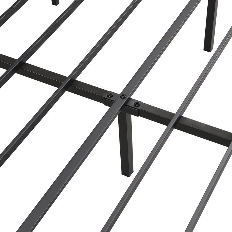 King Size LED Upholstered Platform Bed with Charging Station & Drawers