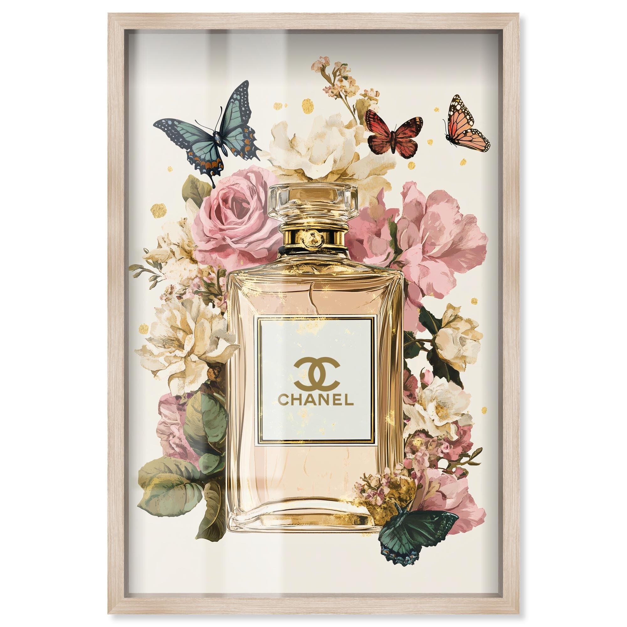 Glam Bloom Butterfly Perfume Shadowbox by Art Remedy