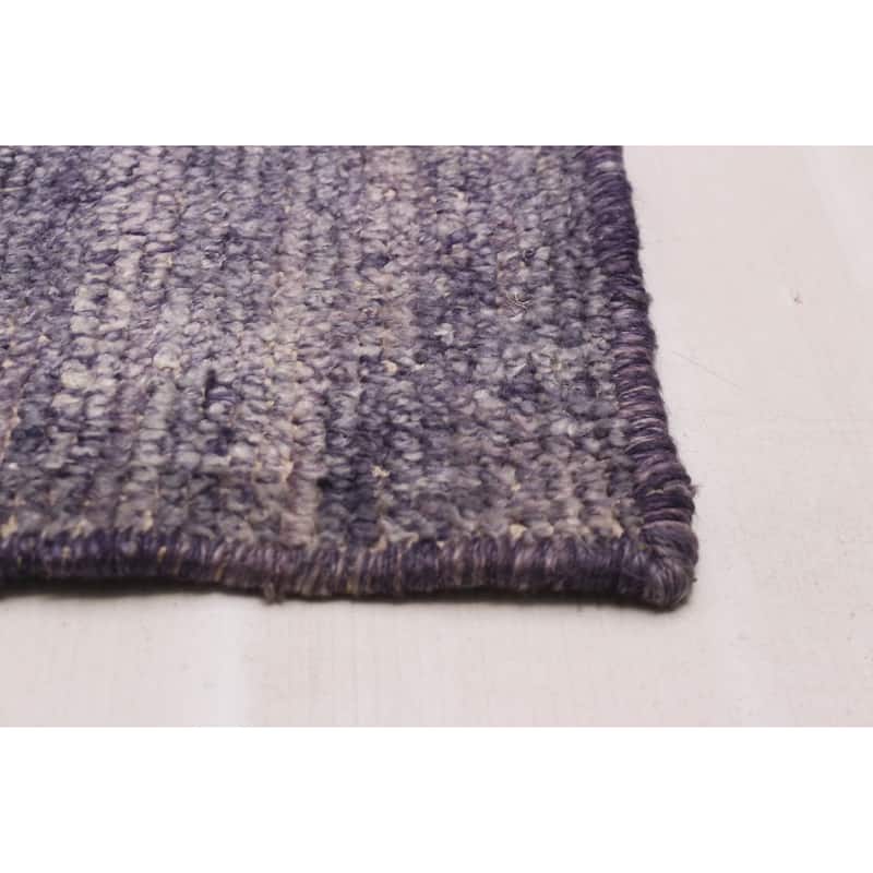 ECARPETGALLERY Hand-knotted Loreto Purple Silk Rug - 5'10 x 8'10