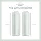 preview thumbnail 24 of 26, ATI Home Belgian Sheer Hidden Tab Top Curtain Panel Pair