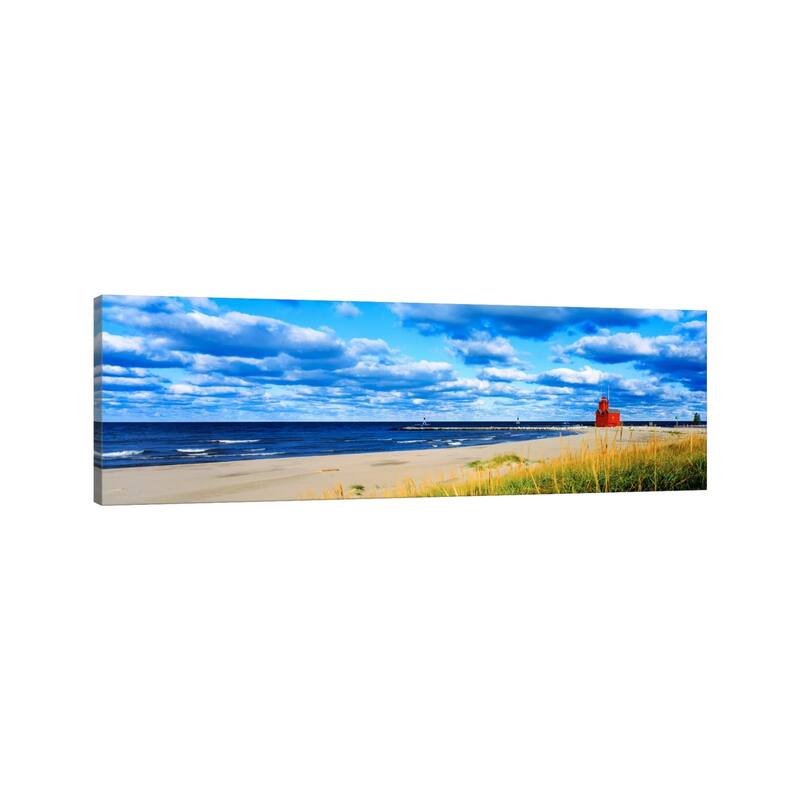 iCanvas "Big Red Lighthouse, Holland, Michigan, USA" by Panoramic Images Canvas Print