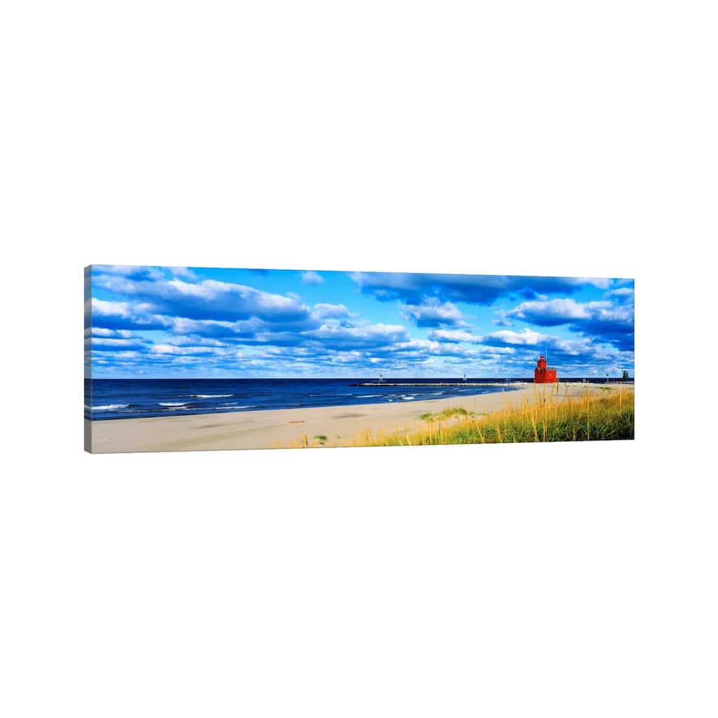 iCanvas "Big Red Lighthouse, Holland, Michigan, USA" by Panoramic Images Canvas Print