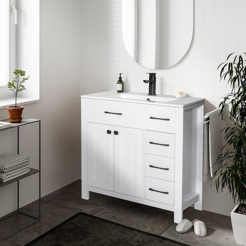Bathroom Vanity with Sink & Faucet