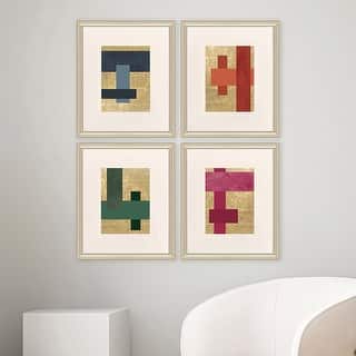 Paragon Mini Colorblocks Framed Art - Set of 4
