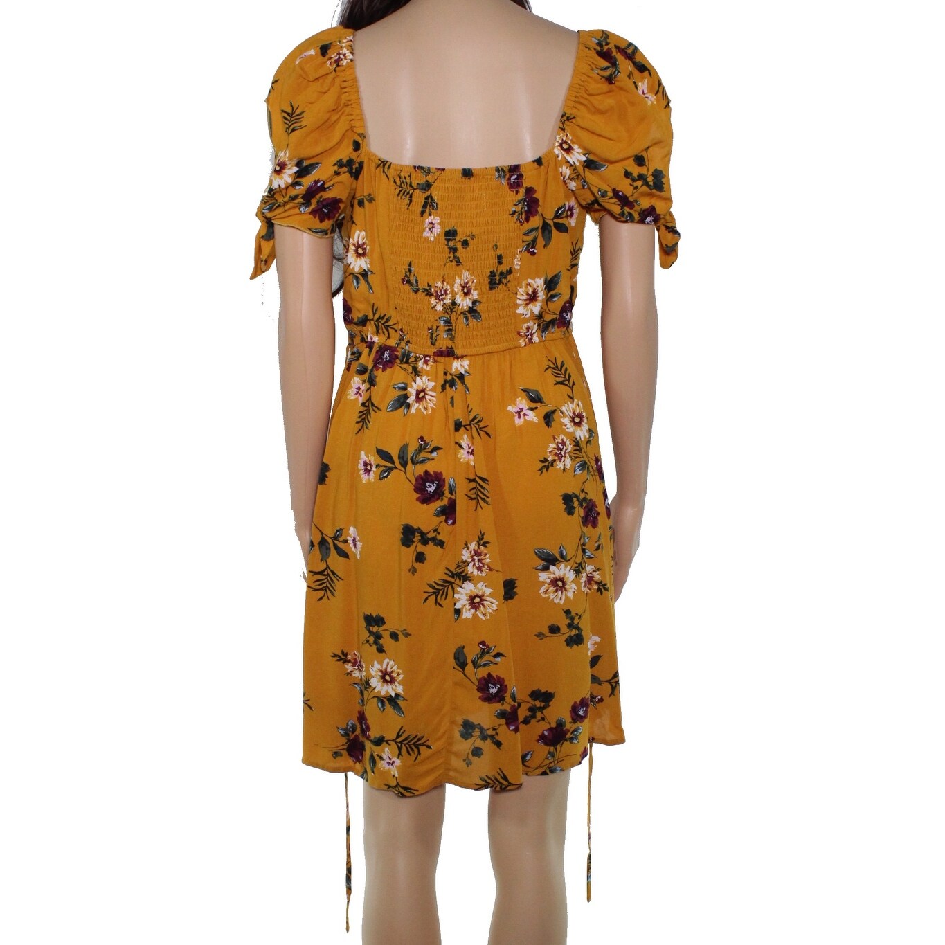 mustard yellow a line dress