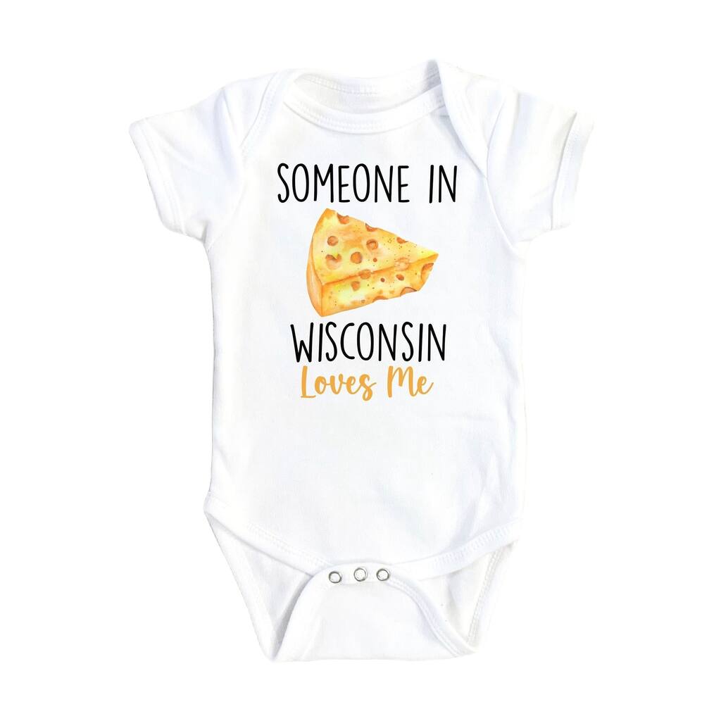 Wisconsin Cheese - Baby Boy Girl Clothes Infant Bodysuit Funny Cute Newborn