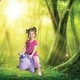preview thumbnail 3 of 3, Toddler Boys and Girls Fantasy Hopper Bounce Toy, Purple Unicorn