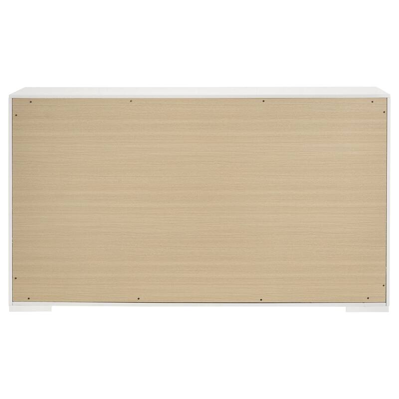 Ives 6-drawer Dresser and Mirror High Gloss