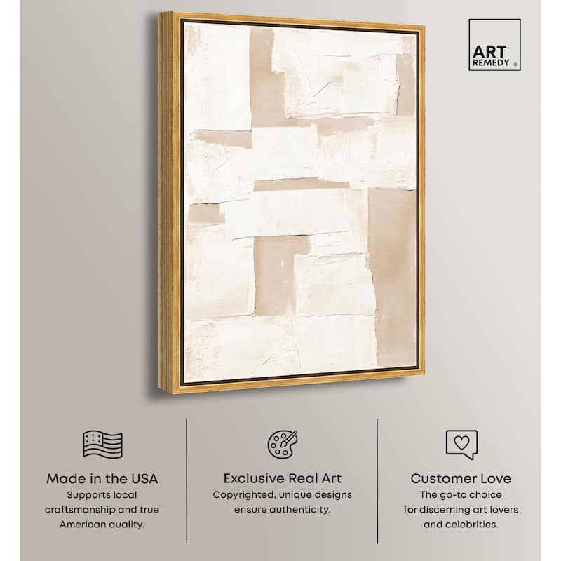 Plastered Planes III Canvas by Art Remedy