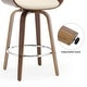 preview thumbnail 24 of 186, 26"/29" Faux Leather Swivel Bar Stools, Wood Counter Stool