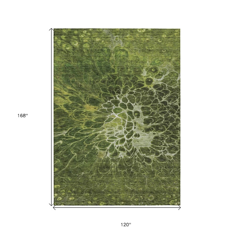 HomeRoots Abstract Transitional Rectangle Outdoor Rug