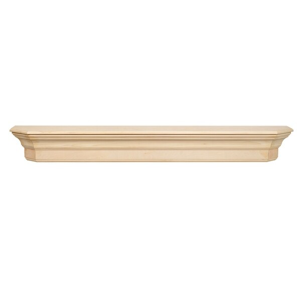 60" Beige Shelf or Mantel Shelf Unfinished - N/A