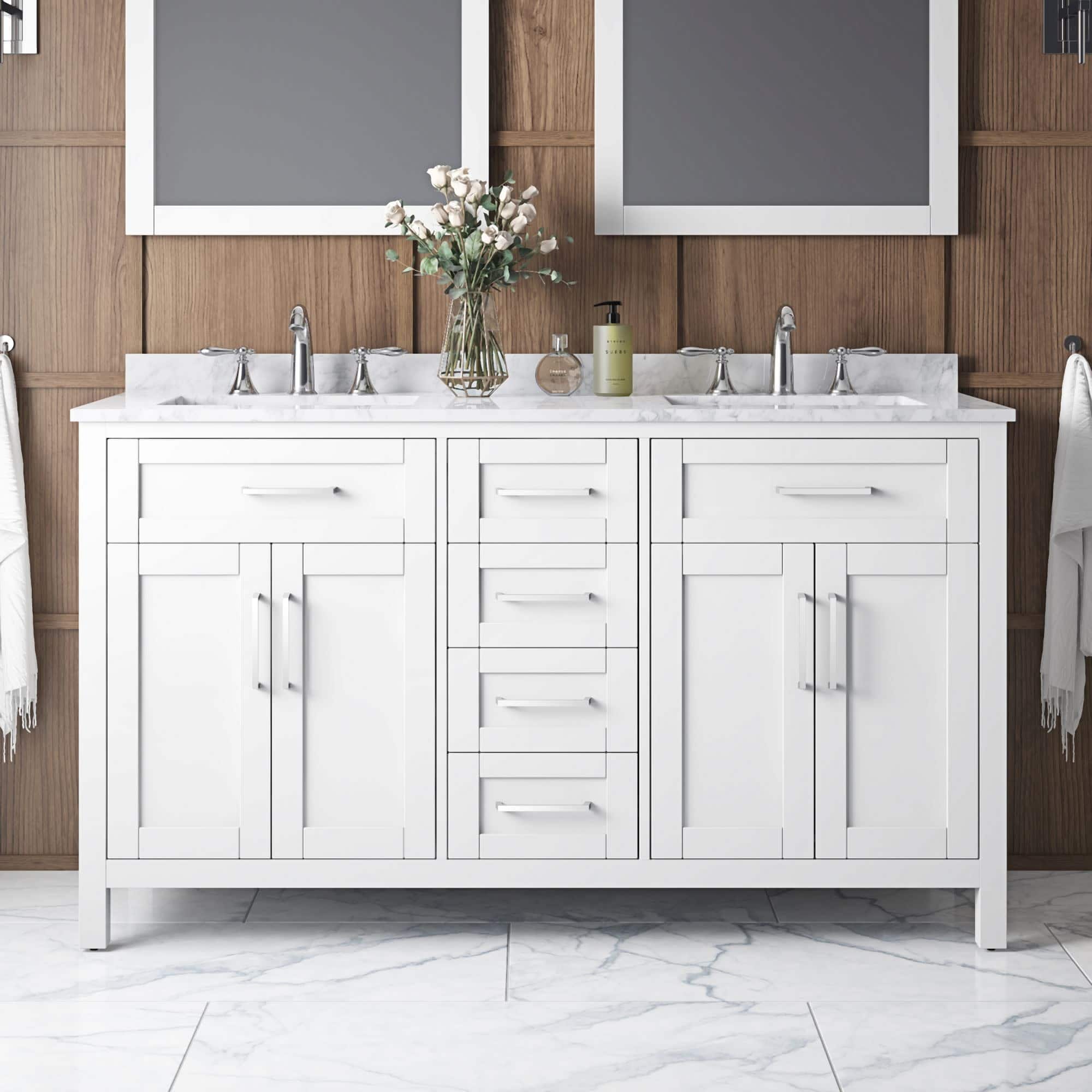 Option White / White Carrara Marble