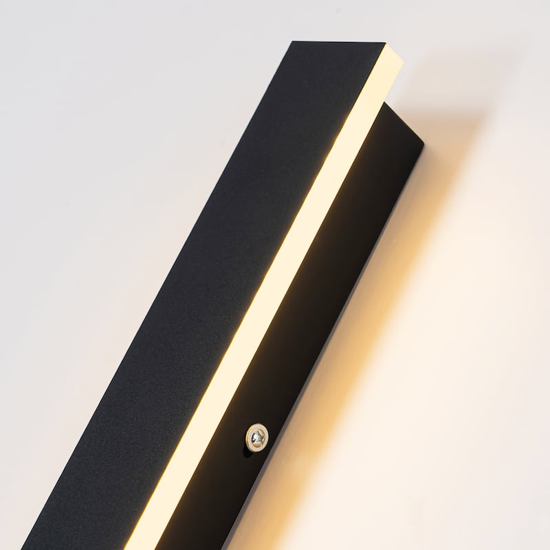 Modern Linear Strip Acrylic Integrated LED 3000K Warm Light IP65 Waterproof Outdoor Wall Lights