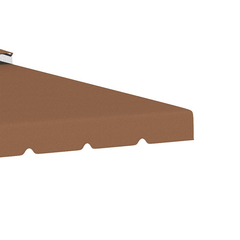 Outsunny Gazebo Replacement Canopy, Gazebo Top Cover with Double Vented Roof for Garden