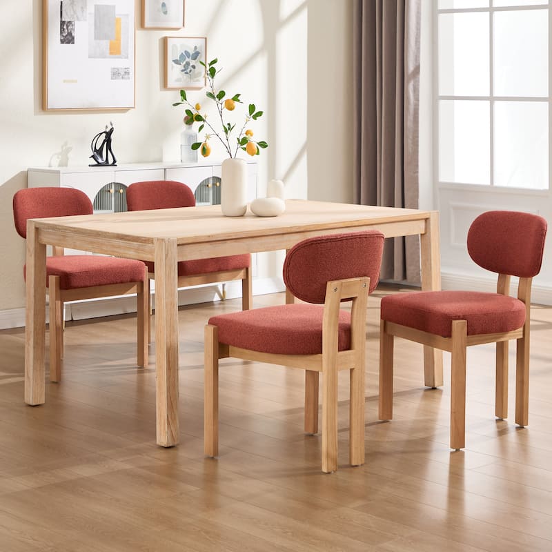 Wooden Dining Chairs Set of 2