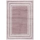 preview thumbnail 77 of 96, SAFAVIEH Border & Stripe Shag Eirny Modern 1.4-inch Thick Rug