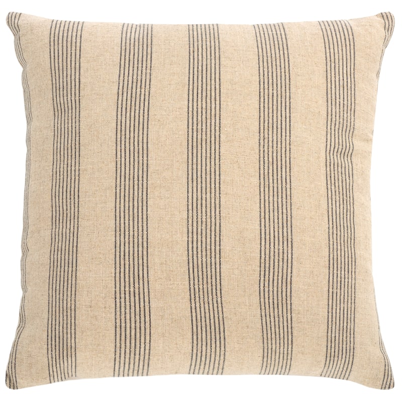SAFAVIEH Home Mickey Grey/Taupe Linen Blend Lumbar Decorative Throw Pillow